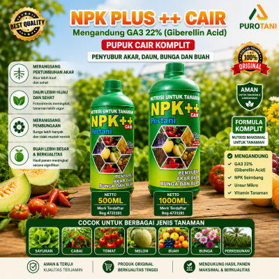 Pupuk NPK Cair Plus zpt GA3 Nutrisi Tanaman