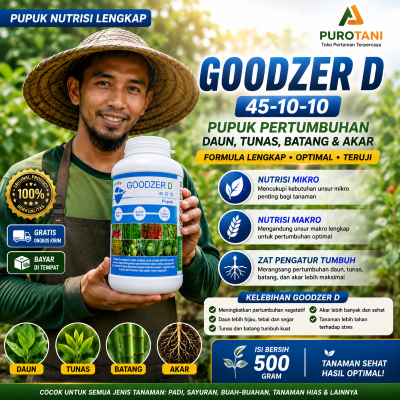 Pupuk Goodzer D NPK 45 10 10 Nutrisi ZPT Hormon