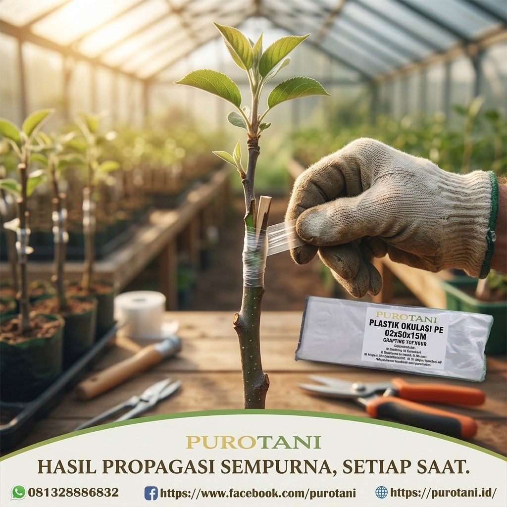 Plastik PE 02 Untuk stek grafing okulasi sambung pucuk