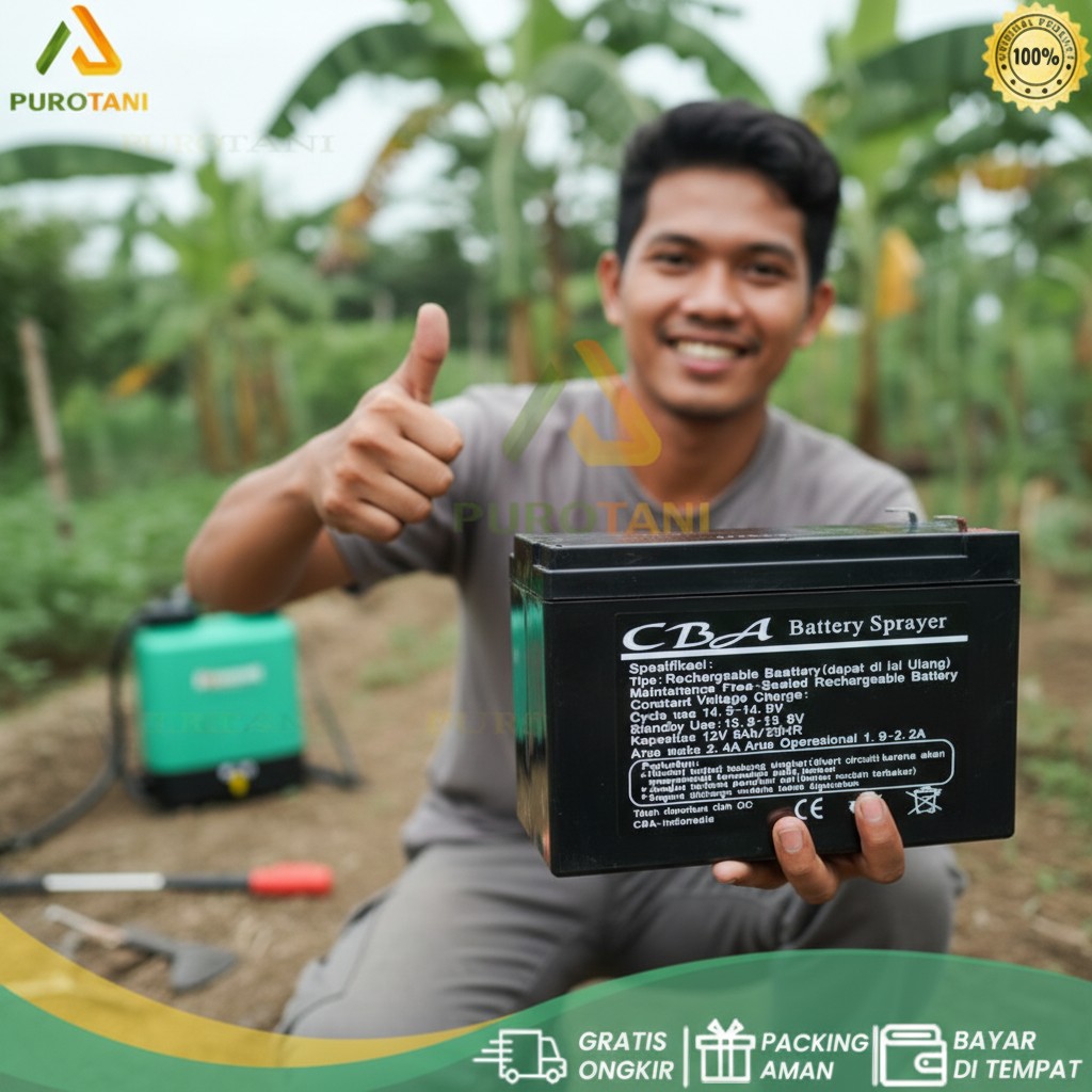 CBA Battery Sprayer Aki kering Tangki Elektrik CBA 12V 8AH Original