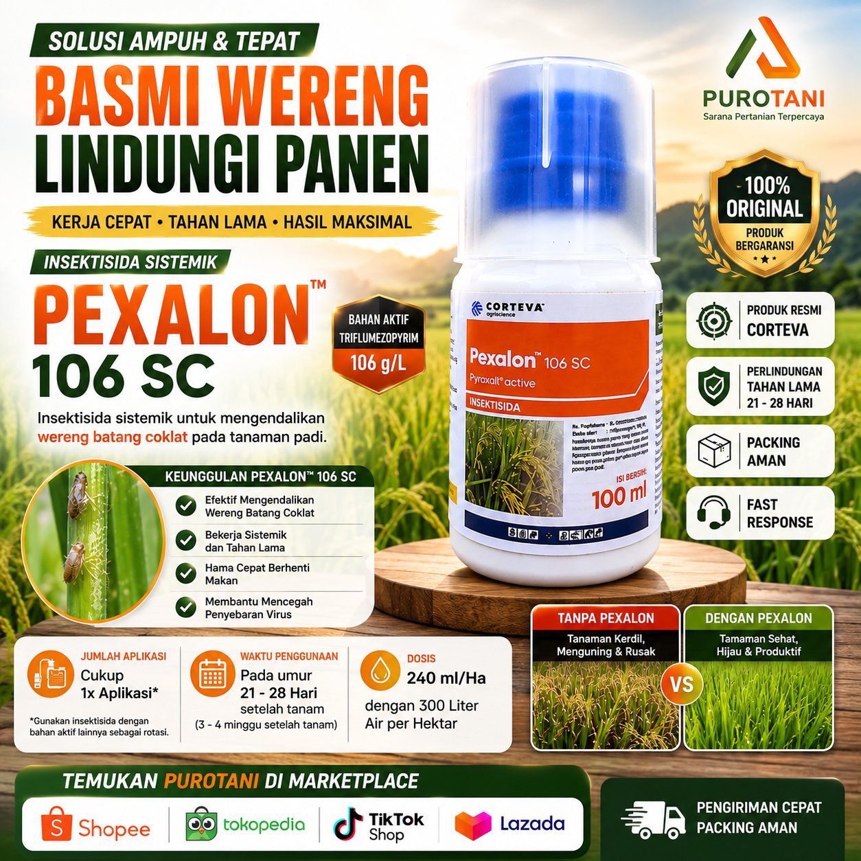 Insektisida Pexalon 106SC 100 ML