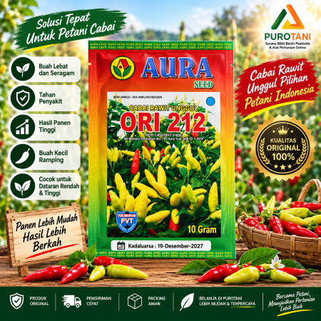 Benih Cabe Rawit ORI 212 Aura Seed