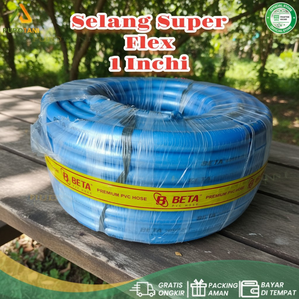 Selang 1 Roll 50M Ukuran 1 Inchi Beta Super Flex