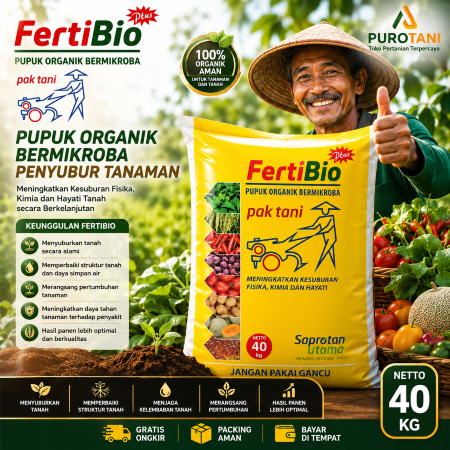 Fertibio Pak Tani 40 Kg Pupuk Organik Ferti Bio Plus Penyubur