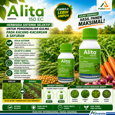 Alita 150 Ec Herbisida Sistemik Quizalofop-P-ethyl 150 g/l