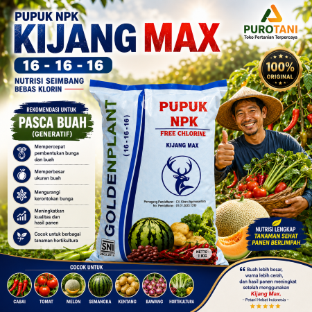 Pupuk NPK Golden Plant Kijang 1KG Bebas Chlorin - Gambar 2