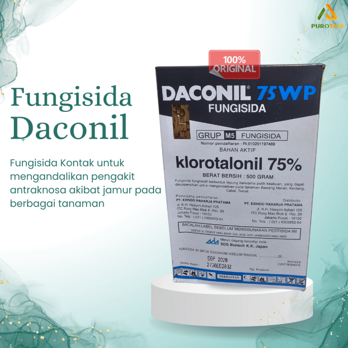 Fungisida Daconil 75WP Solusi Ampuh Basmi Jamur dan Penyakit Tanaman
