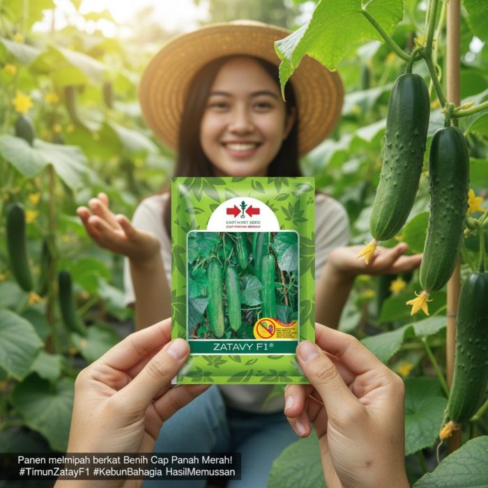 Benih Timun F1 ZATAVY Tahan Virus Panah Merah
